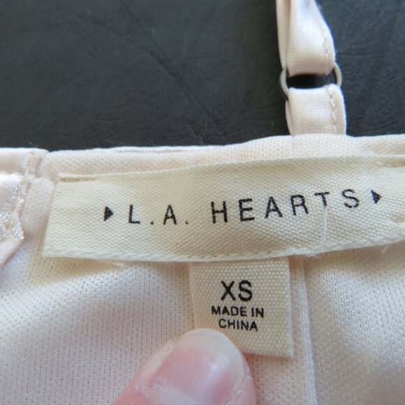 L.A. HEARTS Satin Floral Lace Up Corset Bustier Top Romantic Fairy Y2K Babydoll - Picture 13 of 14